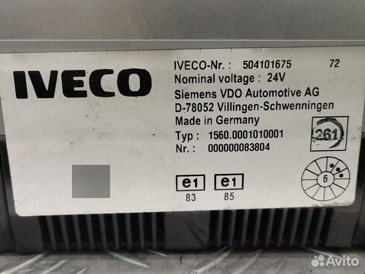 Панель приборная (щиток приборов), Iveco EuroCargo