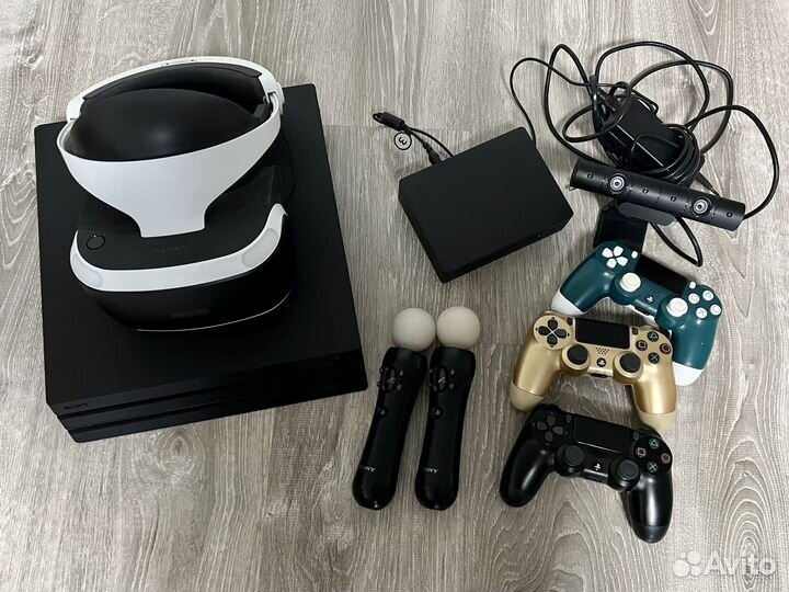 Ps4 pro + VR + move + геймпады