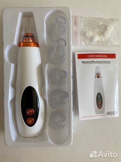 Вакуумный очиститель пор, массажер для лица