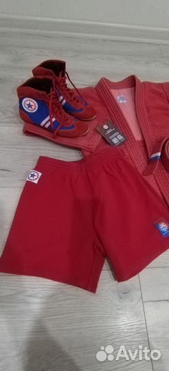 Самбовка, борцовки 38р, шорты. Размер 42. На 9-12л