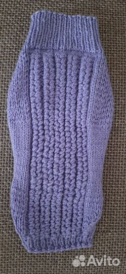 Жилетка вязаная на собачку, ручная работа