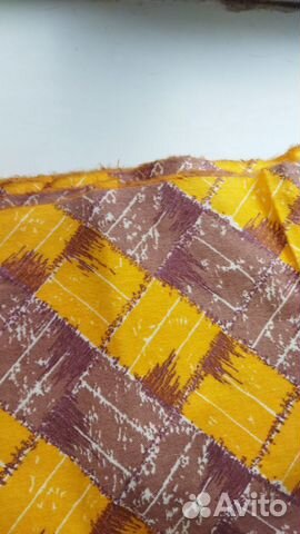Отрез ткани фланель ромбики