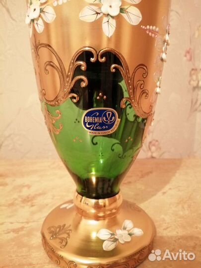 Ваза для цветов богемия Рококо Чехия