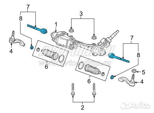 Тяга рулевая, без пыльника