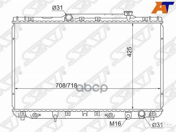 Радиатор Toyota Camry (XV10) 91-96 / Camry USA