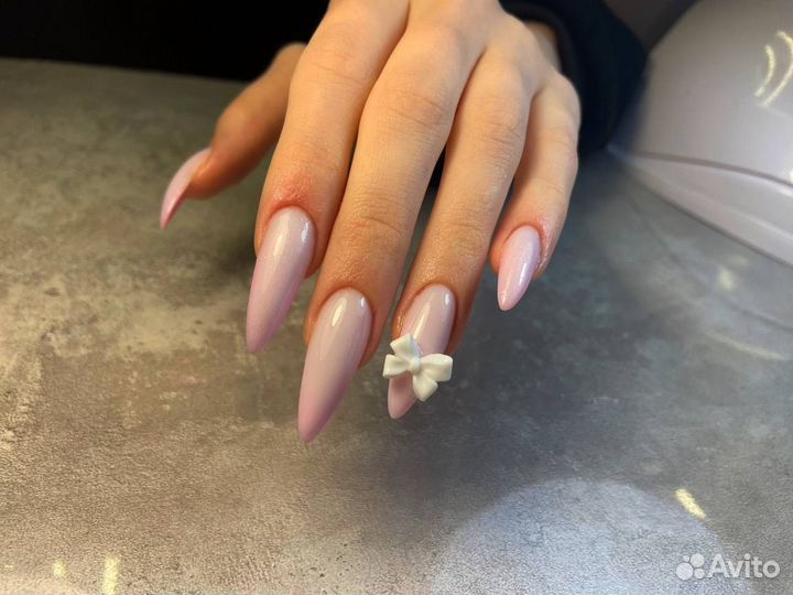 Маникюр с покрытием, наращивание ногтей