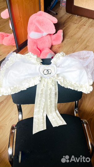 Бант свадебный на машину