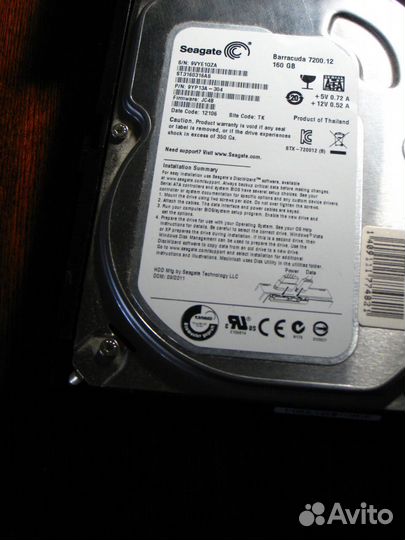 Внутренний жесткий диск seagate barracuda