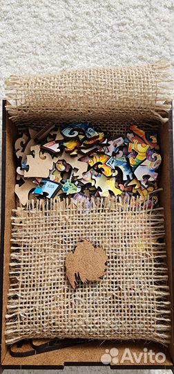 Пазл деревянный. 105 частей. Денежный бык