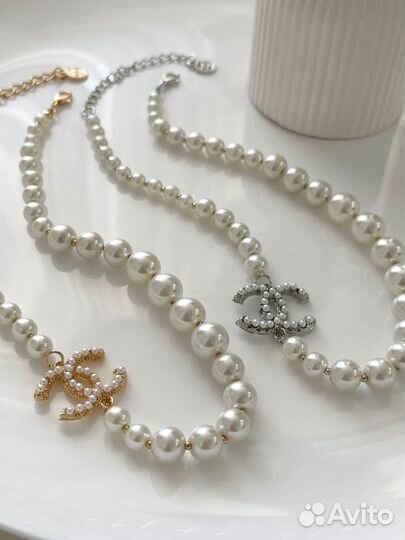 Чокер из жемчуга chanel