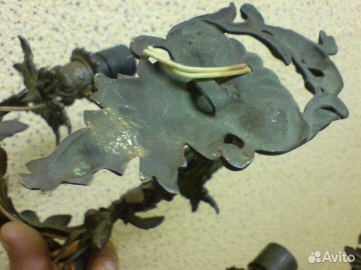 Бра настенные, модерн, бронза, старинные