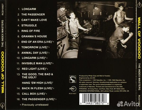 Компакт диски Wall Of Voodoo,Stan Ridgway