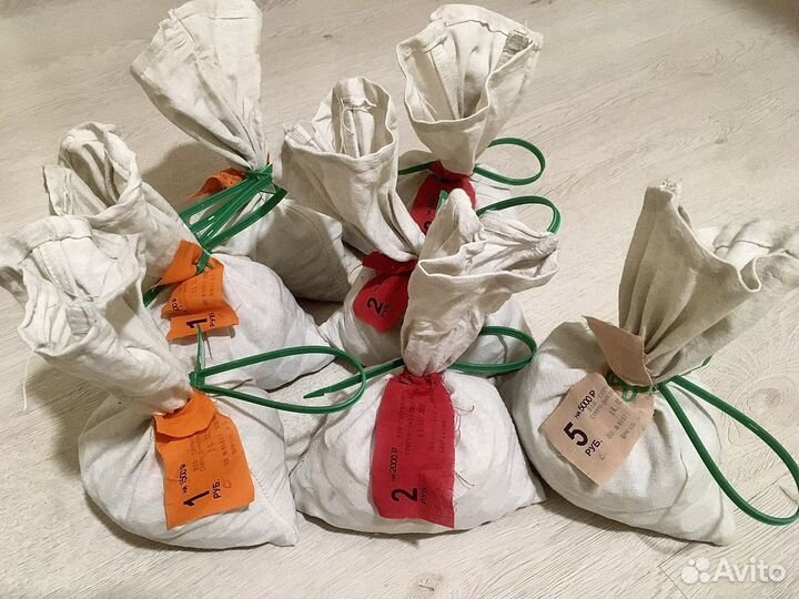 Мешок монет 1,2 рубля РФ 1997-2023 солянка