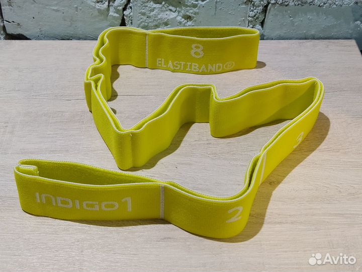 Лента с захватами indigo light желтый