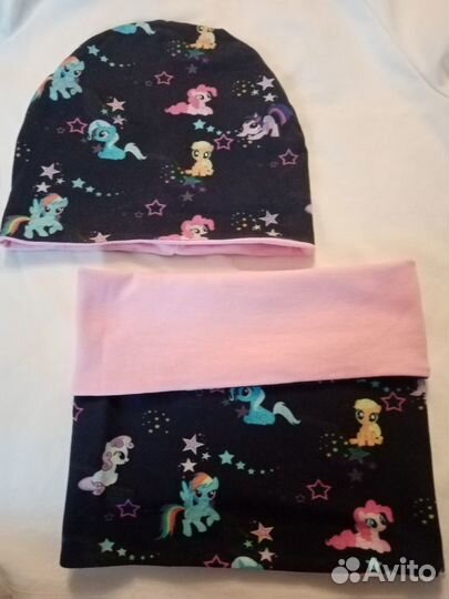 Шапка и снуд для девочки новые