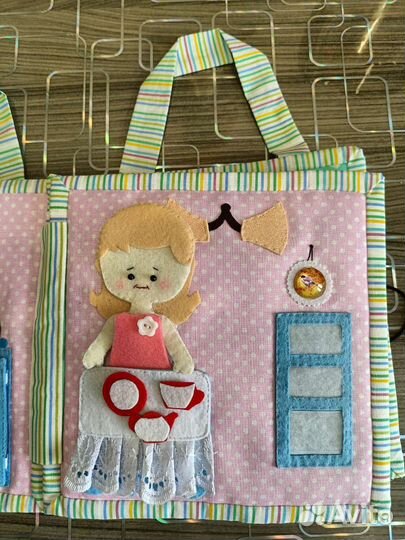 Мягкая книжка из фетра - Кукольный дом