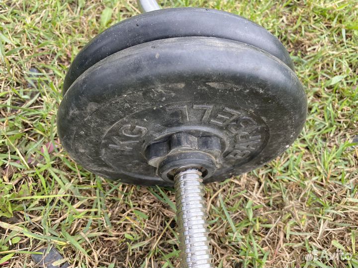 Штанга w образная +4 блина по 5 кг