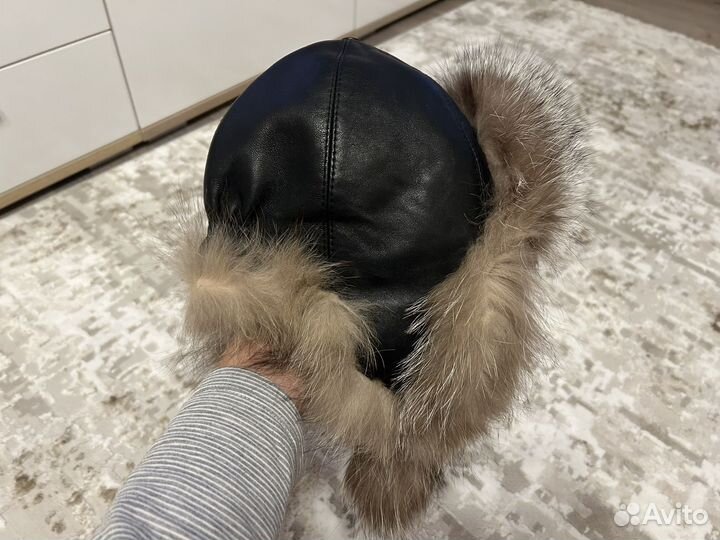 Шапка ушанка зимняя женская