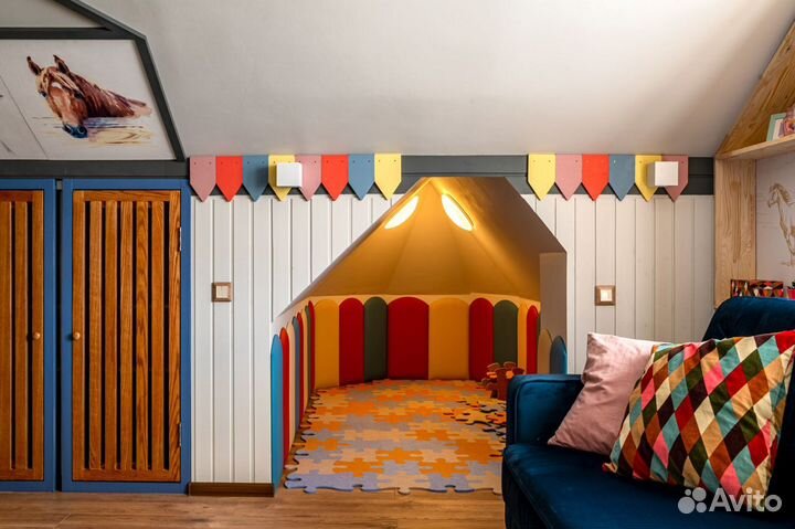 Мягкие стеновые панели в детской