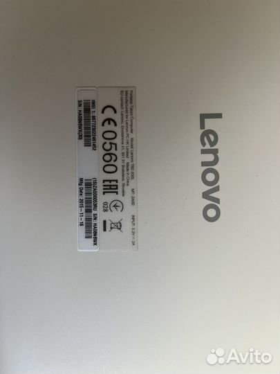 Планшет lenovo tab (TB2-x30L)