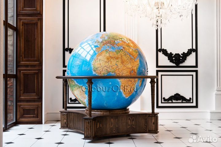 Физический глобус VIP большой напольный, D130 см