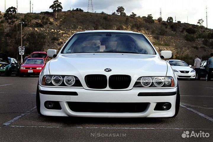 Бампер передний М5 с птф (BMW e39) ABS пластик