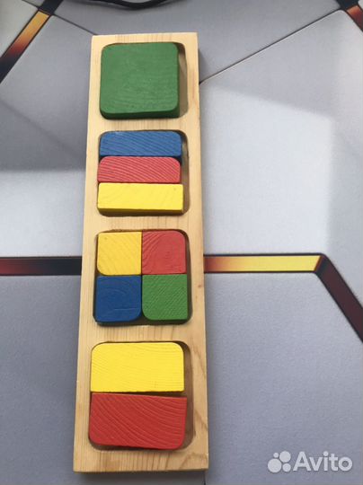 Доска Вкладыш Геометрия Квадрат, Томик