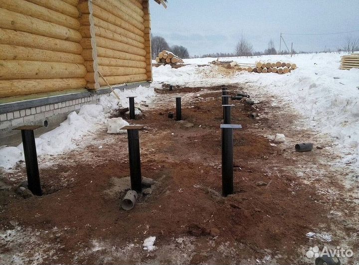 Винтовые сваи для фундамента