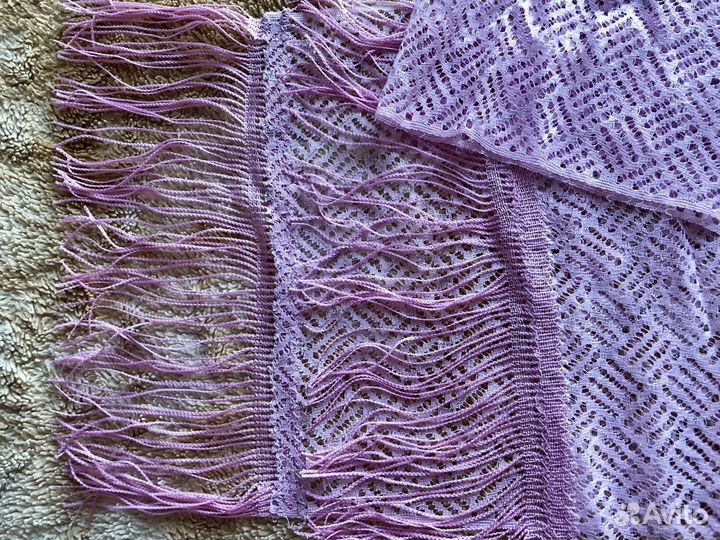 Женский шарф палантин платок лёгкий, розовый