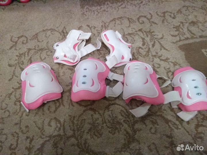 Роликовые коньки, детский комплект защиты
