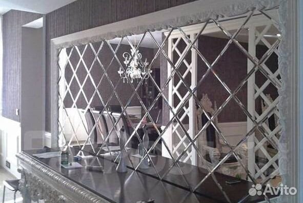 Зеркальное панно в прихожей