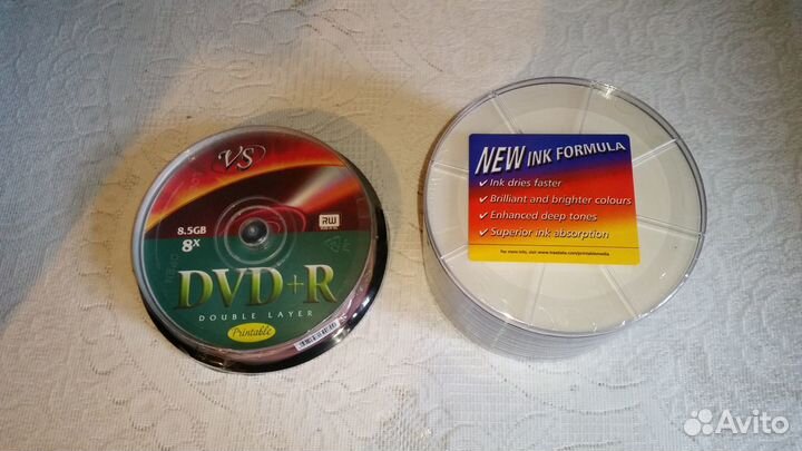 Диски (Болванки) DVD+R DL 8,5Gb 10шт и 50шт