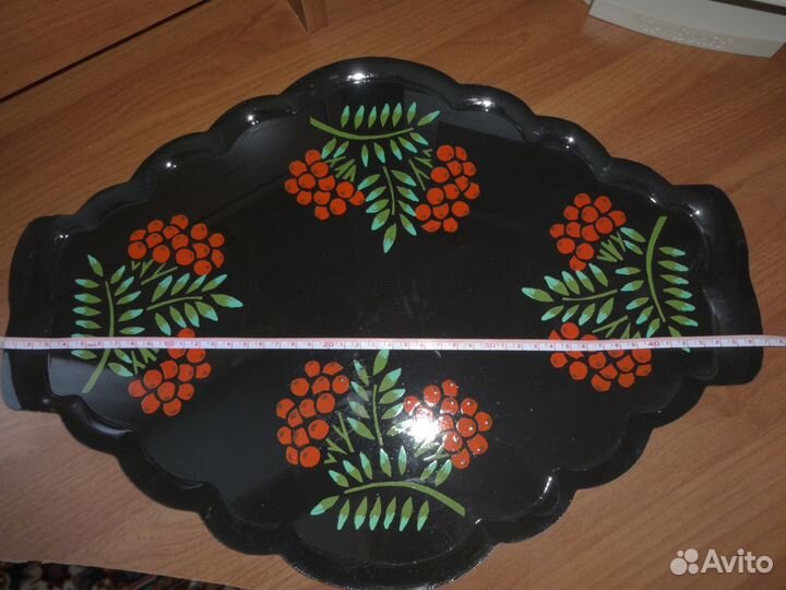 Металлический декоративный поднос из нержавейки