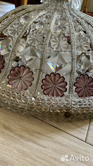 Люстра потолочная хрустальная производство Италия