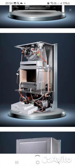 Газовый котел двухконтурный новый