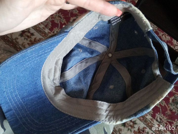 Бейсболка женская джинсовая