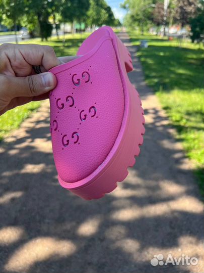 Сабо женские Gucci Pink