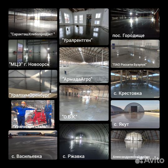 Топпинг, бетонные полы, промполы