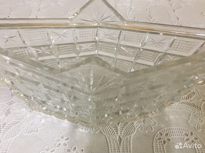 Конфетница СССР хрусталь