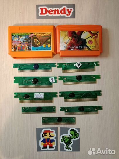 Картриджи на Dendy и Sega