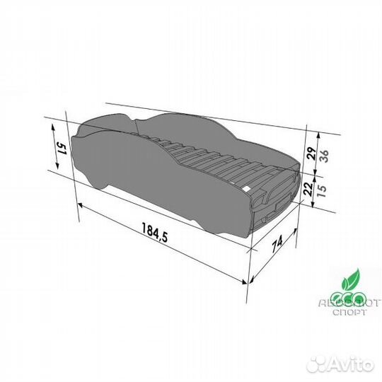Детская кровать Мустанг
