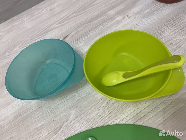 Ложки, тарелки, нагрудник pigeon TommeeTipee и др