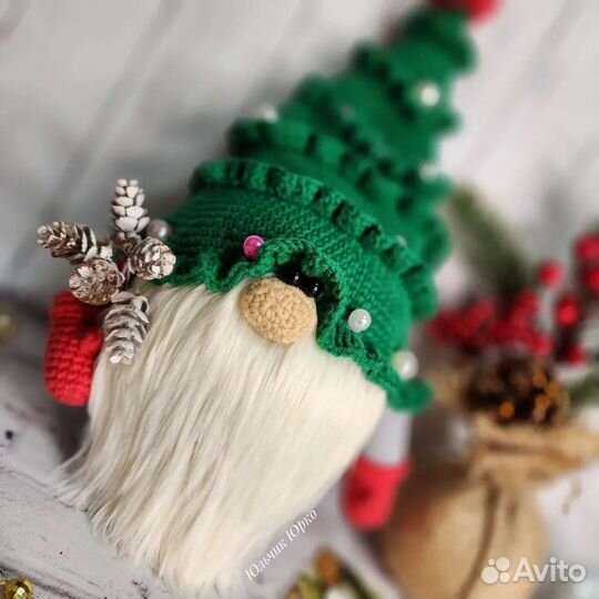 Гном интерьерный новогодний