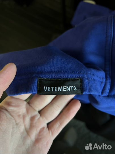 Vetements Ecstasy Blue Hoodie Худи
