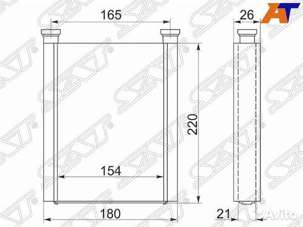 Радиатор отопителя салона toyota vista