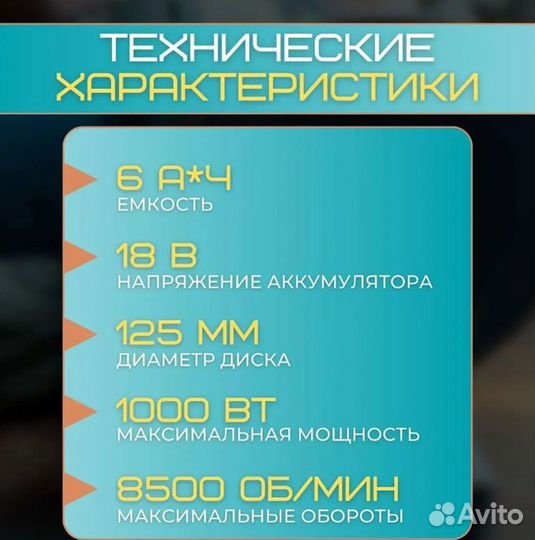 Болгарка ушм аккумуляторная