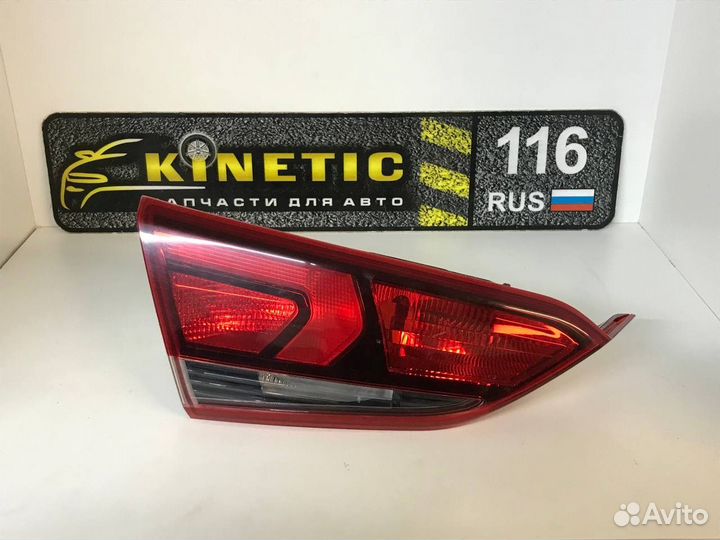 Фонарь заднего левый внутренний Hyundai Solaris 2