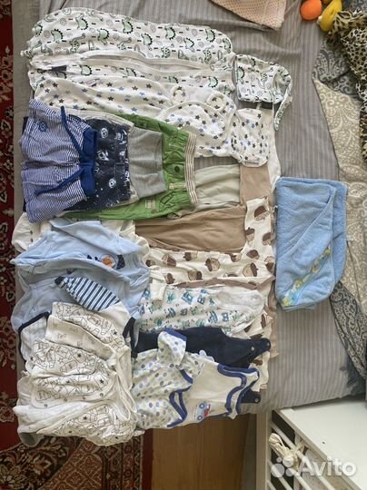 Детские вещи для новорожденных пакетом до 3-х мес