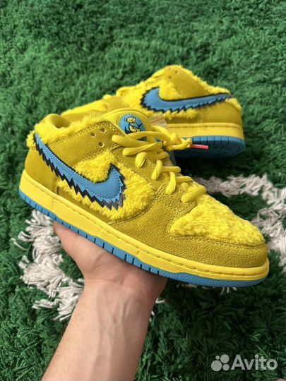 7 размеров Nike SB Dunk Low Grateful Dead Yellow