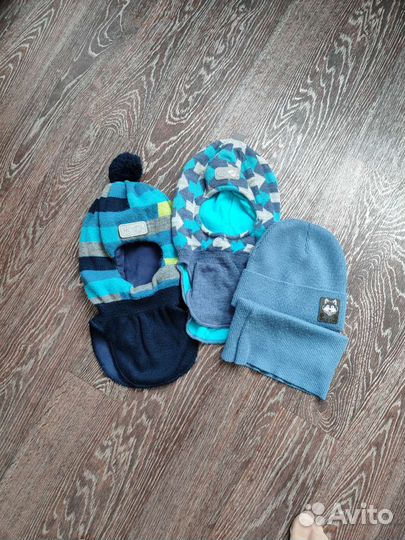 Зимние вещи для мальчика. Размер 122. Шапки 52-54